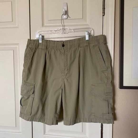 Tommy Bahama Cargo Shorts Zip Button Interior Drawstring Pockets‎ Men's Large - Picture 1 of 12